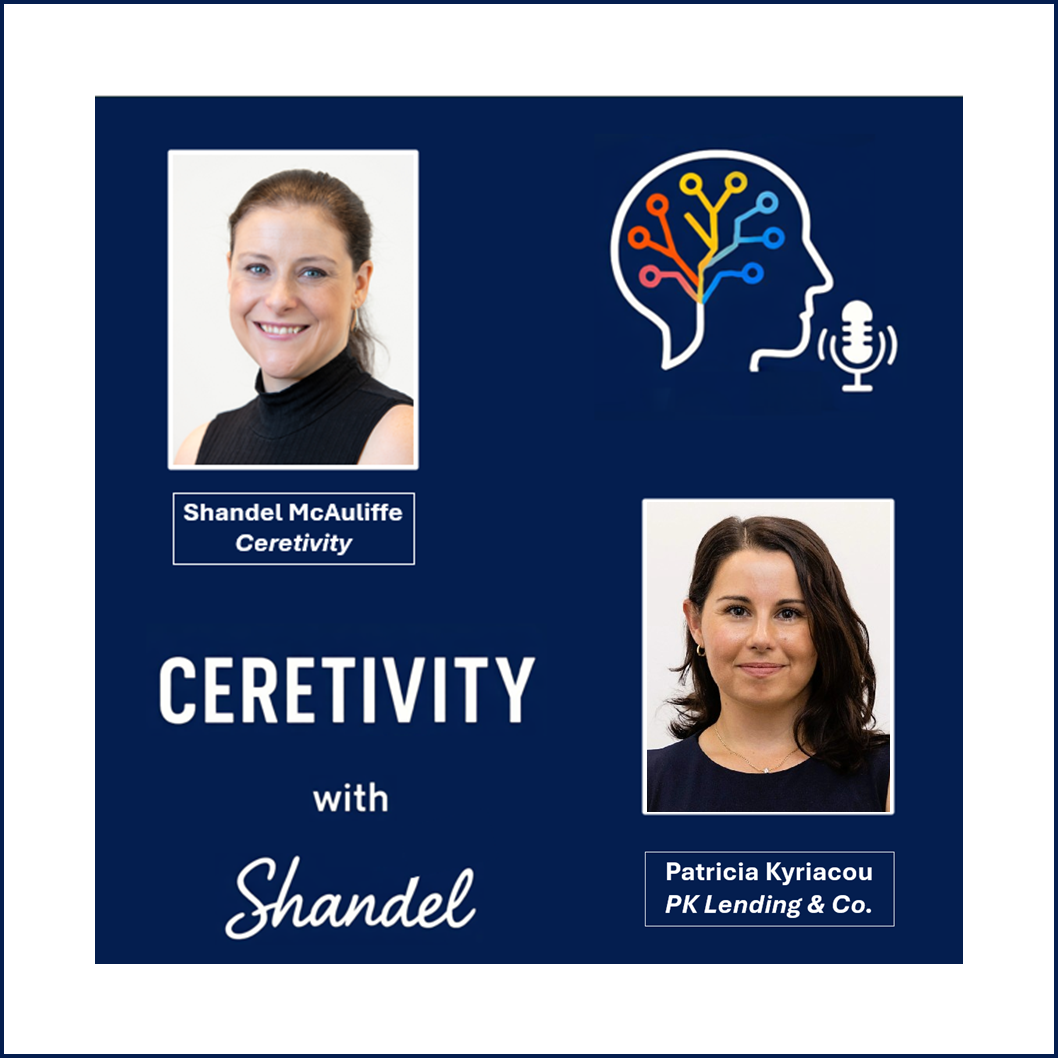 Patricia Kyriacou in conversation with Ceretivity with Shandel, marketing for finance brokers